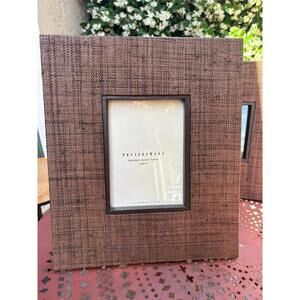 TWO Pottery Barn Woven Frames for Table or Wall